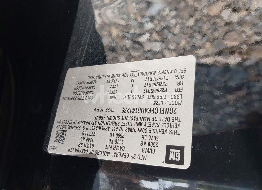 Photo 9 of 2013 Chevrolet Equinox LS (VIN 2GNFLCEK4D6141235)