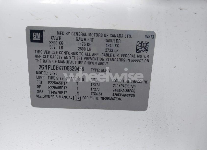 Photo 9 of 2013 Chevrolet Equinox LS (VIN 2GNFLCEK7D6329456)