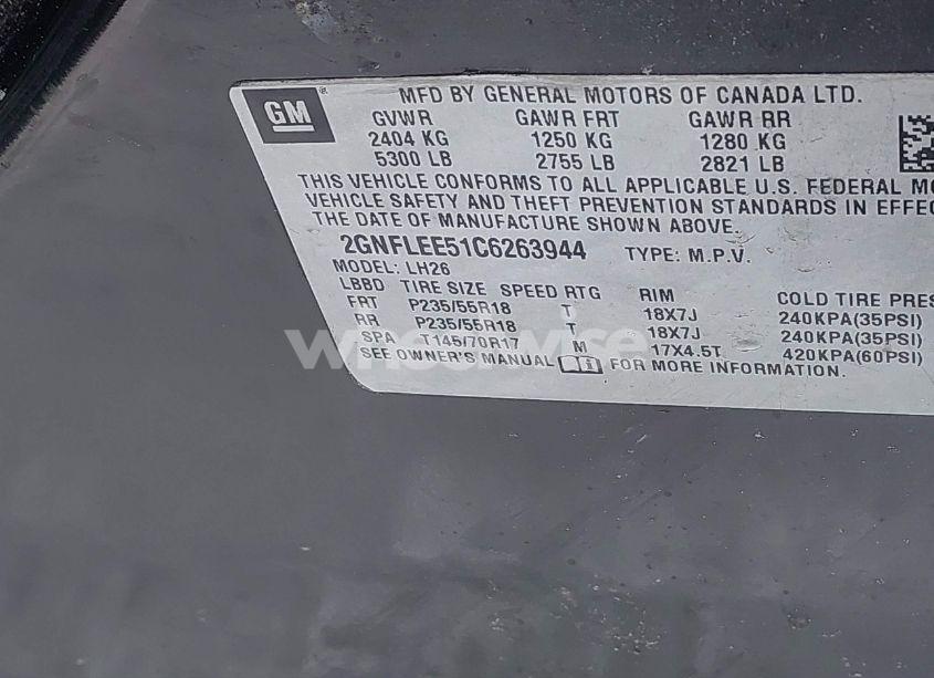 Photo 9 of 2012 Chevrolet Equinox 1LT (VIN 2GNFLEE51C6263944)