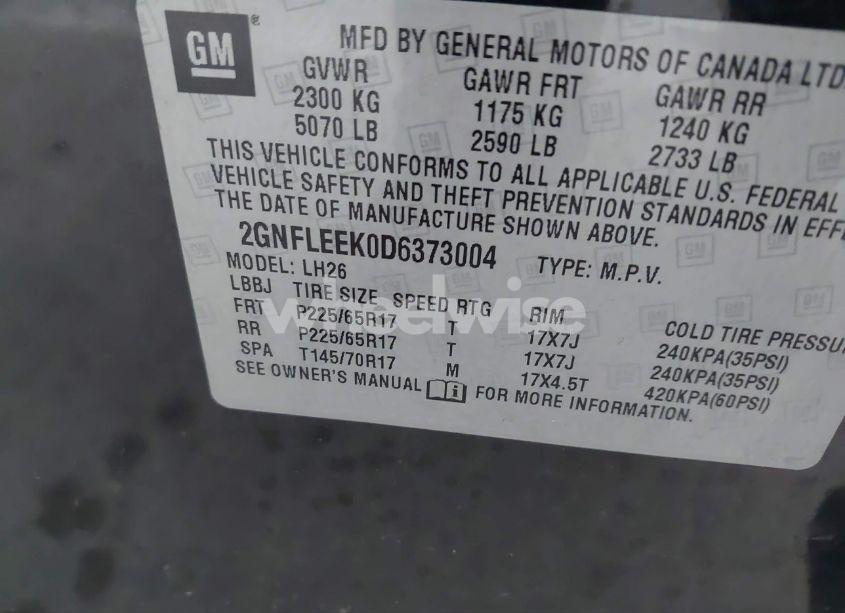 Photo 9 of 2013 Chevrolet Equinox 1LT (VIN 2GNFLEEK0D6373004)