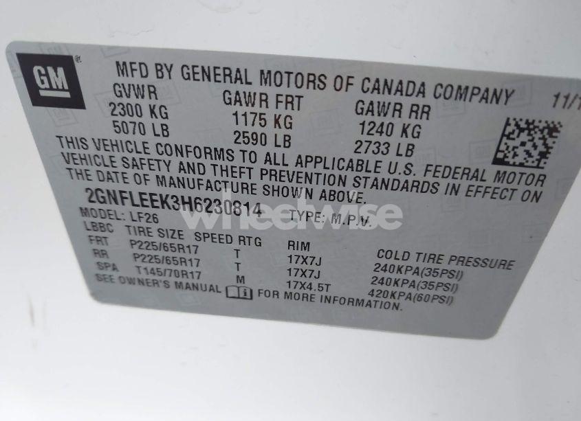 Photo 9 of 2017 Chevrolet Equinox LS (VIN 2GNFLEEK3H6230814)