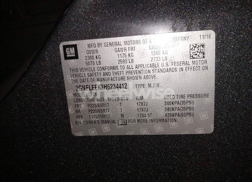 Photo 9 of 2017 Chevrolet Equinox LS (VIN 2GNFLEEK3H6234412)