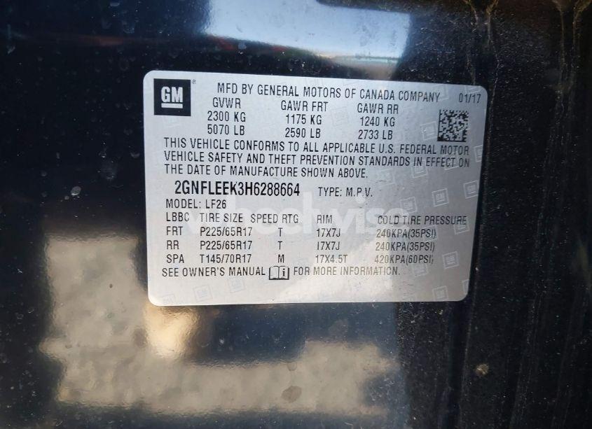 Photo 9 of 2017 Chevrolet Equinox LS (VIN 2GNFLEEK3H6288664)