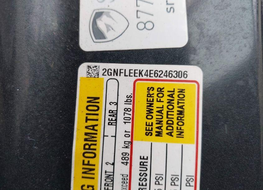 Photo 9 of 2014 Chevrolet Equinox LS (VIN 2GNFLEEK4E6246306)