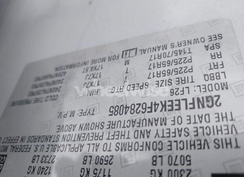 Photo 9 of 2015 Chevrolet Equinox LS (VIN 2GNFLEEK4F6284085)