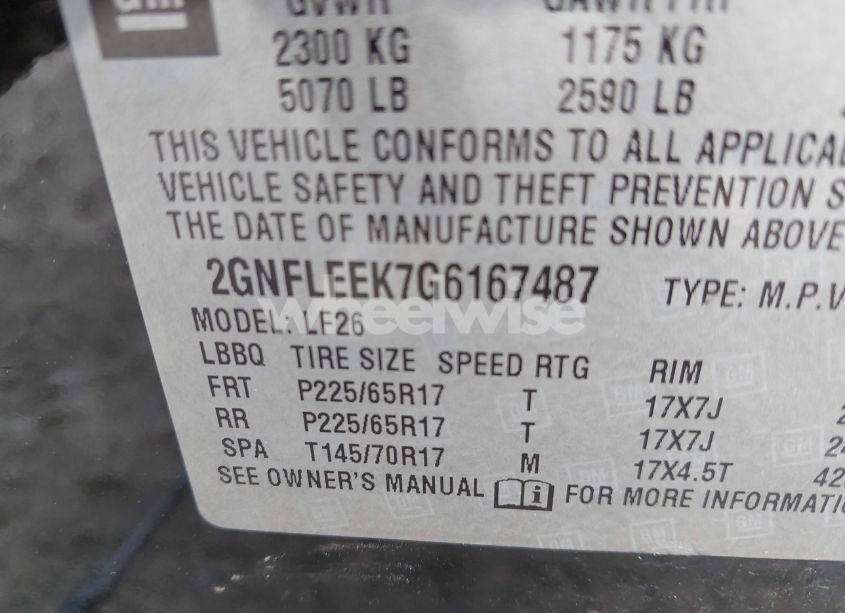 Photo 9 of 2016 Chevrolet Equinox LS (VIN 2GNFLEEK7G6167487)