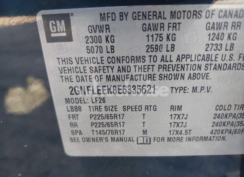 Photo 9 of 2014 Chevrolet Equinox LS (VIN 2GNFLEEK8E6335621)