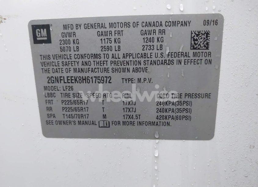 Photo 9 of 2017 Chevrolet Equinox LS (VIN 2GNFLEEK8H6175972)