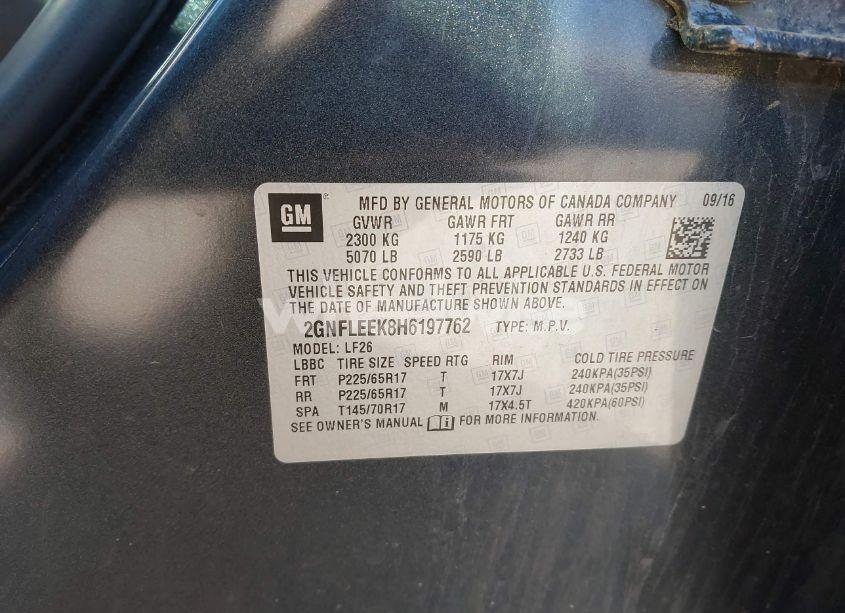 Photo 9 of 2017 Chevrolet Equinox LS (VIN 2GNFLEEK8H6197762)