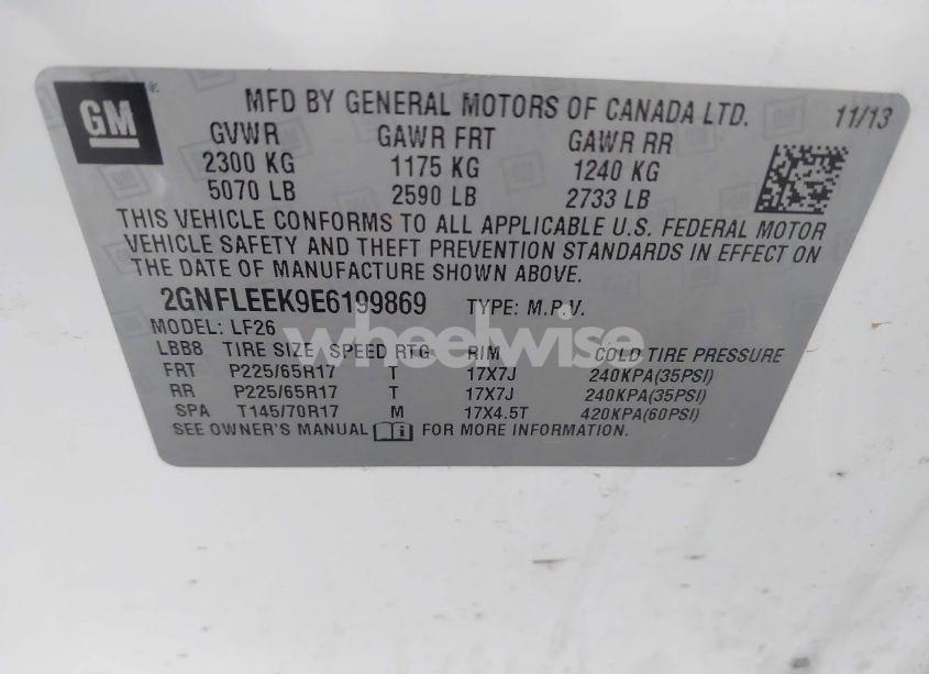 Photo 9 of 2014 Chevrolet Equinox LS (VIN 2GNFLEEK9E6199869)