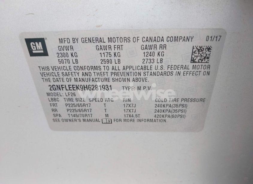 Photo 9 of 2017 Chevrolet Equinox LS (VIN 2GNFLEEK9H6281931)