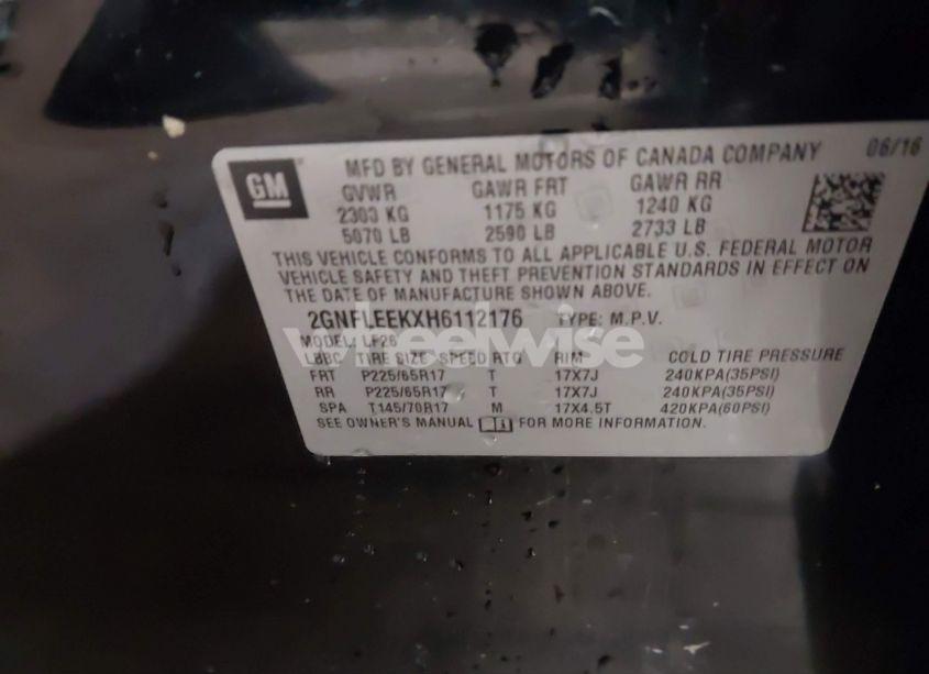 Photo 9 of 2017 Chevrolet Equinox LS (VIN 2GNFLEEKXH6112176)