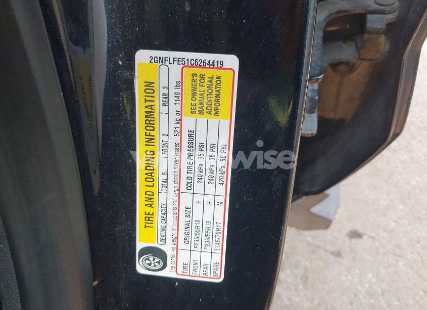 Photo 9 of 2012 Chevrolet Equinox LTZ (VIN 2GNFLFE51C6264419)