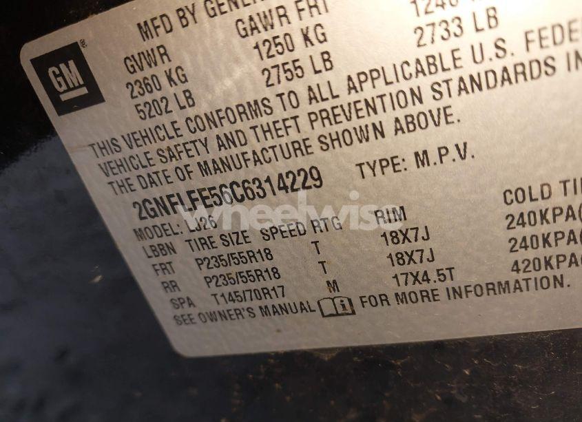 Photo 9 of 2012 Chevrolet Equinox LTZ (VIN 2GNFLFE56C6314229)