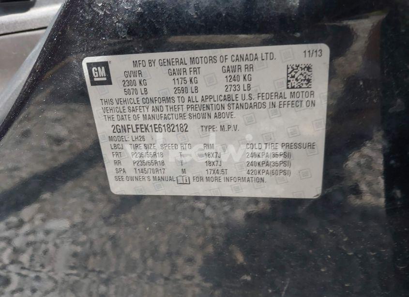 Photo 9 of 2014 Chevrolet Equinox 1LT (VIN 2GNFLFEK1E6182182)