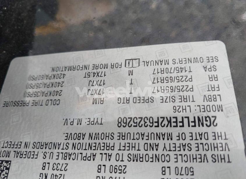 Photo 9 of 2015 Chevrolet Equinox 1LT (VIN 2GNFLFEK2F6325268)