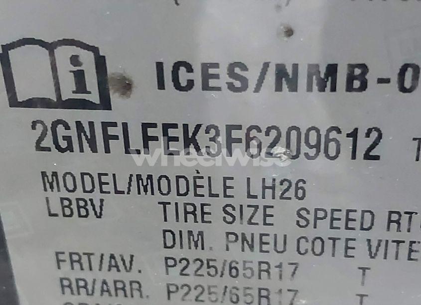 Photo 9 of 2015 Chevrolet Equinox 1LT (VIN 2GNFLFEK3F6209612)