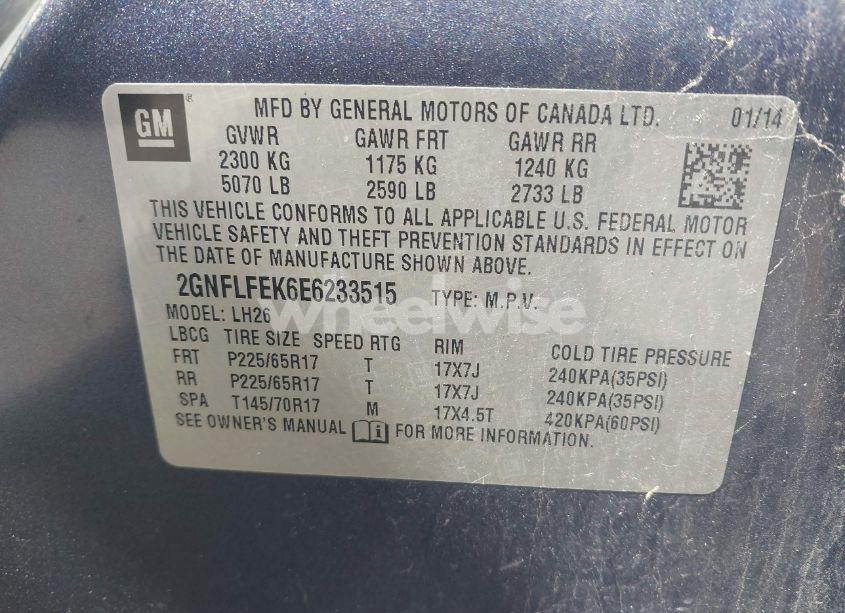 Photo 9 of 2014 Chevrolet Equinox 1LT (VIN 2GNFLFEK6E6233515)