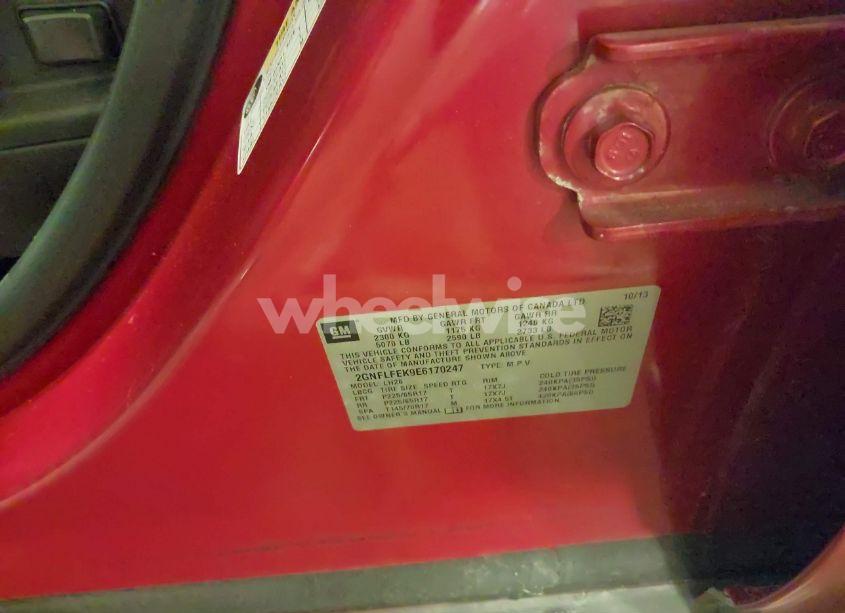 Photo 9 of 2014 Chevrolet Equinox 1LT (VIN 2GNFLFEK9E6170247)
