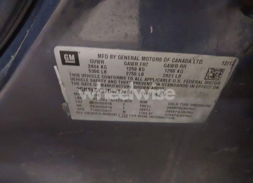 Photo 9 of 2013 Chevrolet Equinox LTZ (VIN 2GNFLGE32D6237204)