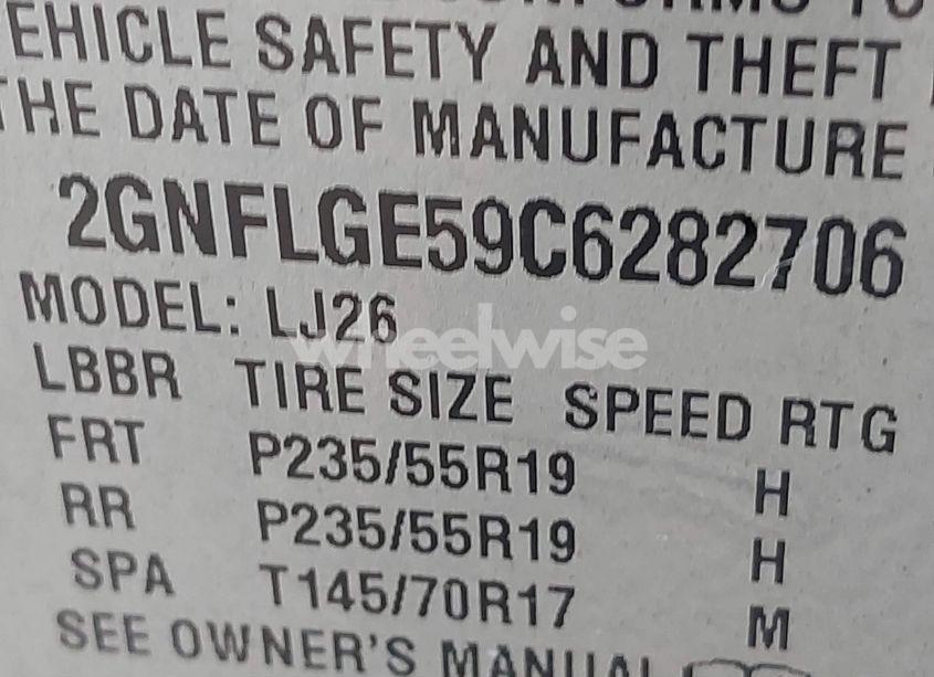 Photo 9 of 2012 Chevrolet Equinox LTZ (VIN 2GNFLGE59C6282706)