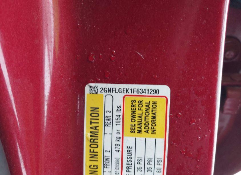 Photo 9 of 2015 Chevrolet Equinox 2LT (VIN 2GNFLGEK1F6341290)