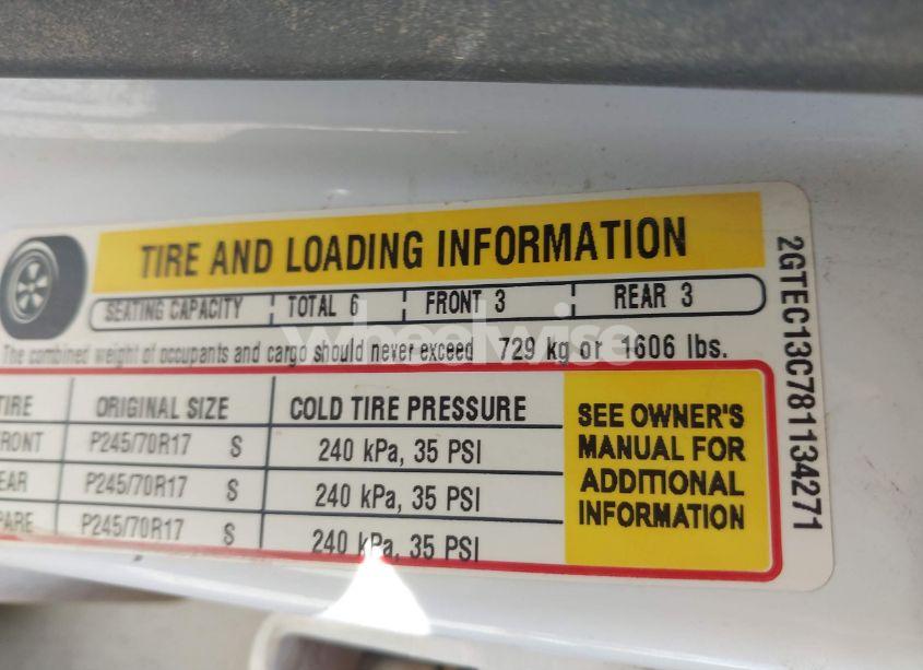 Photo 9 of 2008 Gmc Sierra 1500 SL (VIN 2GTEC13C781134271)