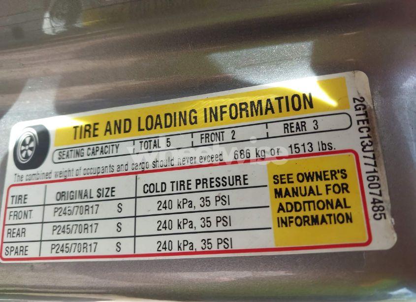 Photo 9 of 2007 Gmc Sierra 1500 SLT (VIN 2GTEC13J771607485)