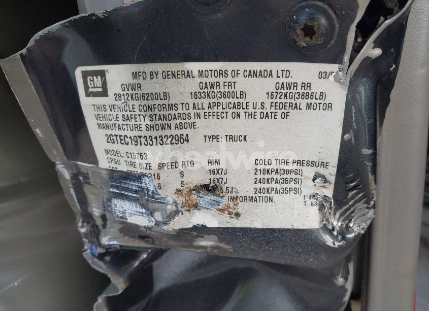 Photo 9 of 2003 Gmc Sierra 1500 SLT (VIN 2GTEC19T331322964)