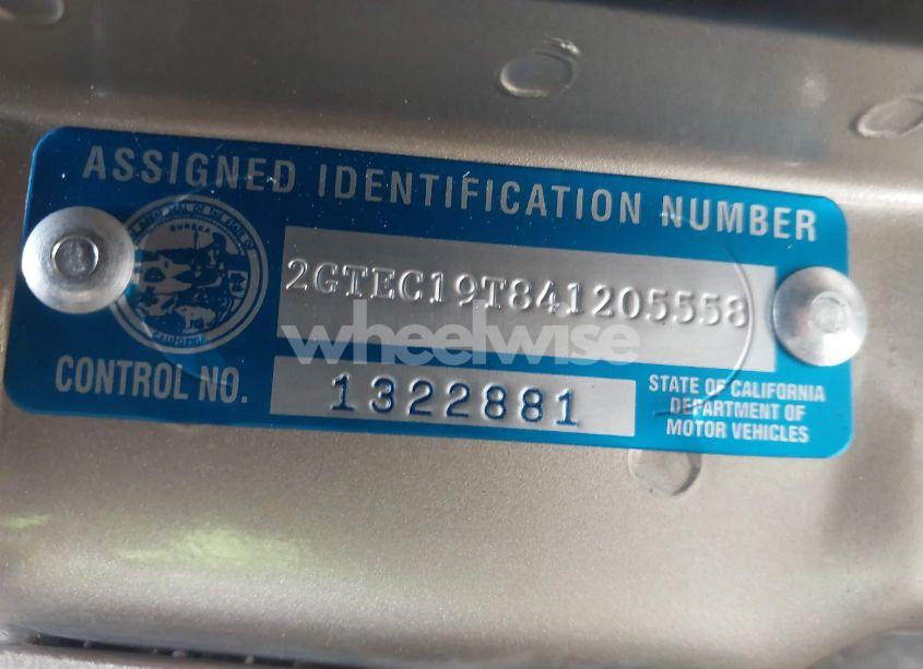 Photo 9 of 2004 Gmc Sierra 1500 SLE (VIN 2GTEC19T841205558)