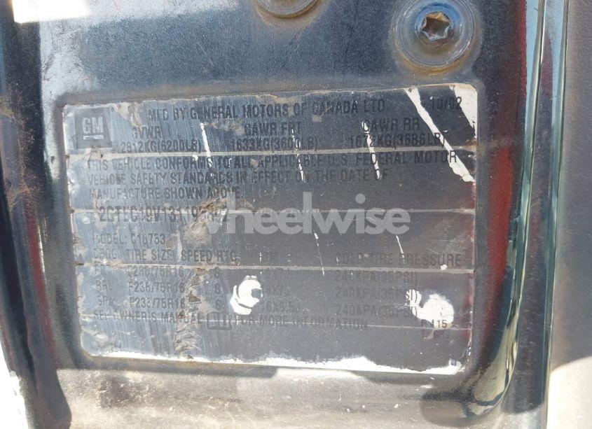 Photo 9 of 2003 Gmc Sierra 1500 SLE (VIN 2GTEC19V131195892)