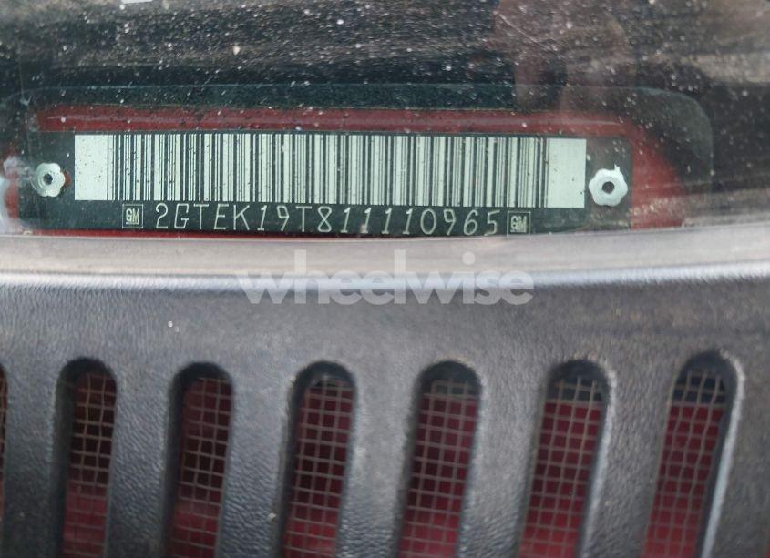 Photo 9 of 2001 Gmc Sierra 1500 SLE (VIN 2GTEK19T811110965)