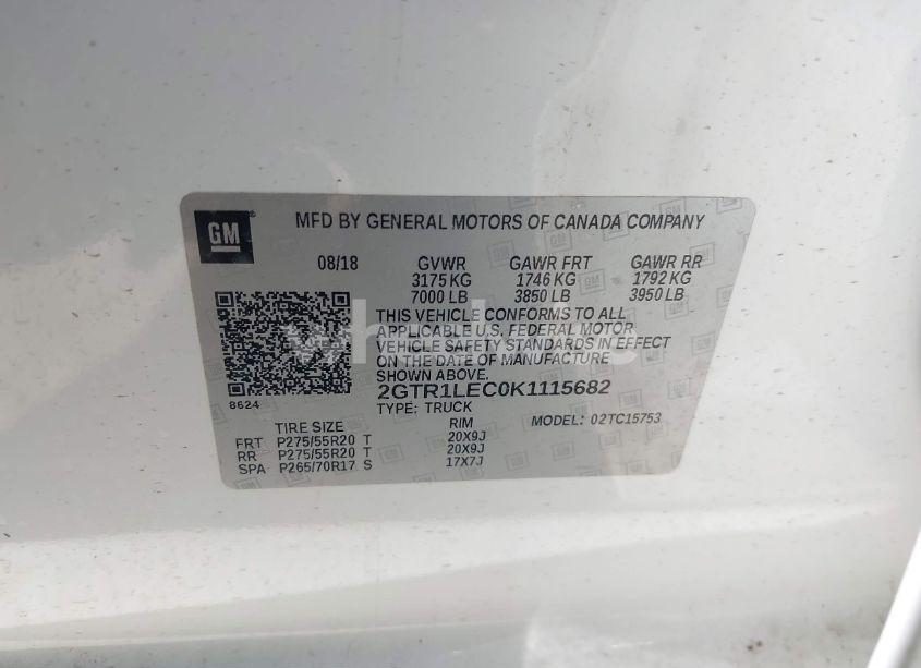 Photo 9 of 2019 Gmc Sierra 1500 LIMITED (VIN 2GTR1LEC0K1115682)
