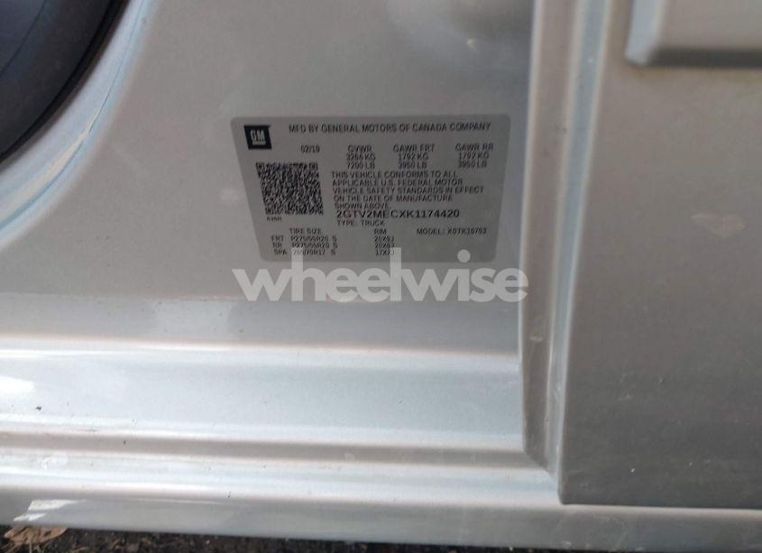 Photo 9 of 2019 Gmc Sierra 1500 LIMITED SLE (VIN 2GTV2MECXK1174420)