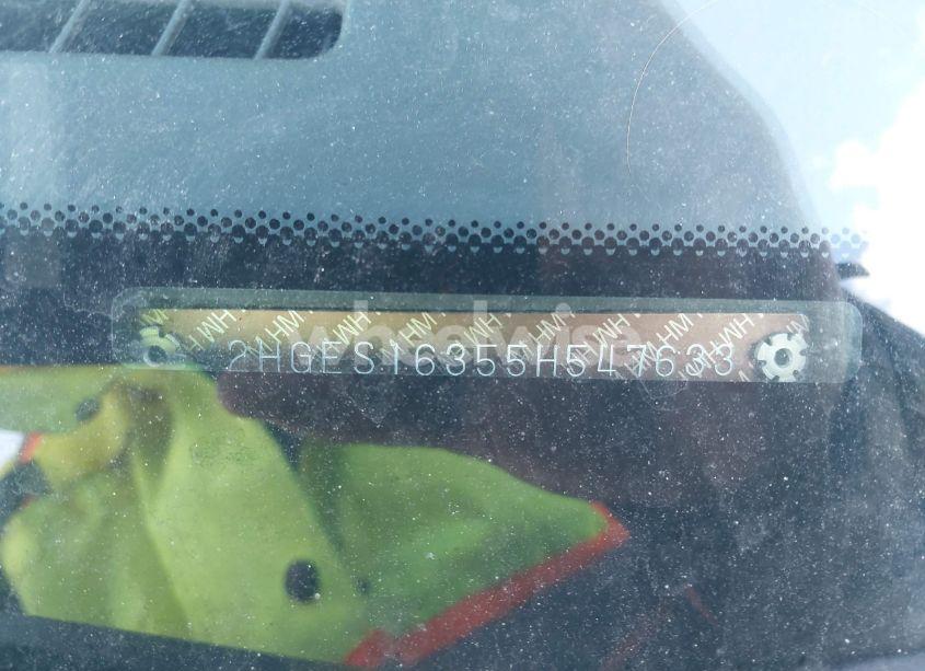 Photo 9 of 2005 Honda Civic VP (VIN 2HGES16355H547633)