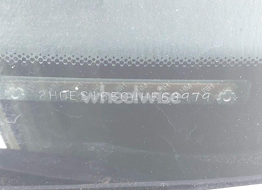 Photo 9 of 2004 Honda Civic LX (VIN 2HGES16504H563979)