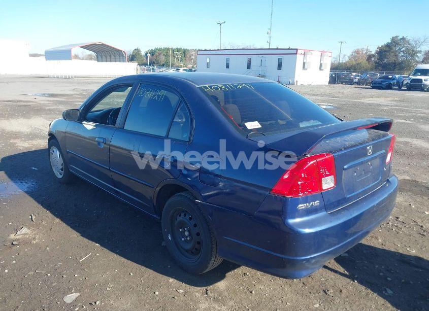 Photo 3 of 2005 Honda Civic LX (VIN 2HGES16505H529400)