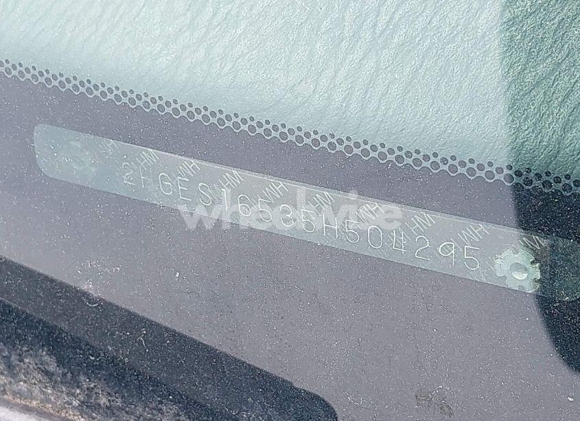 Photo 9 of 2005 Honda Civic LX (VIN 2HGES16535H504295)