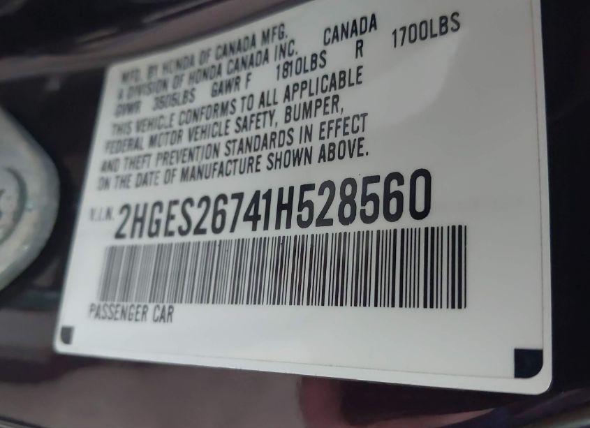 Photo 9 of 2001 Honda Civic EX (VIN 2HGES26741H528560)