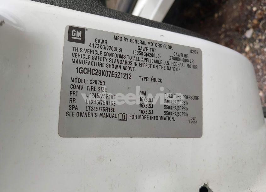 Photo 9 of 2007 Chevrolet Silverado 2500HD LT1 (VIN 2HGES26774H******)