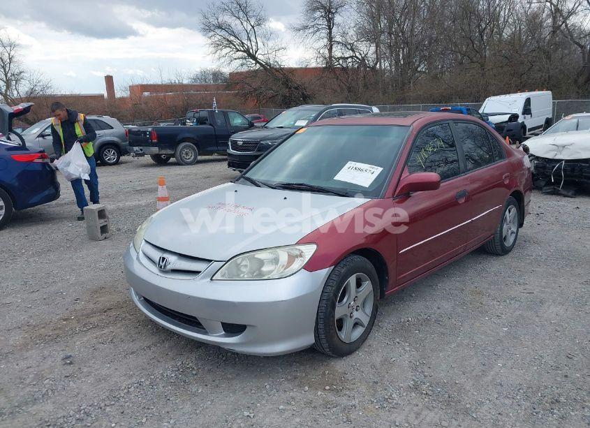 Photo 2 of 2005 Honda Civic EX (VIN 2HGES26885H516362)
