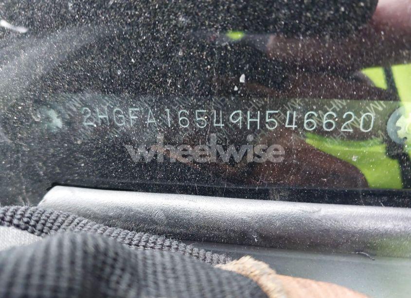 Photo 9 of 2009 Honda Civic LX (VIN 2HGFA16549H546620)