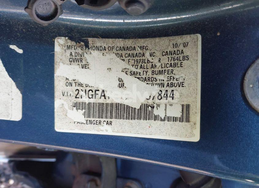 Photo 12 of 2008 Honda Civic EX-L (VIN 2HGFA16958H507844)