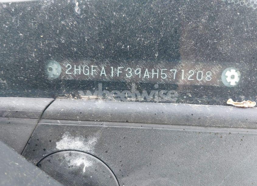 Photo 12 of 2010 Honda Civic VP (VIN 2HGFA1F39AH571208)