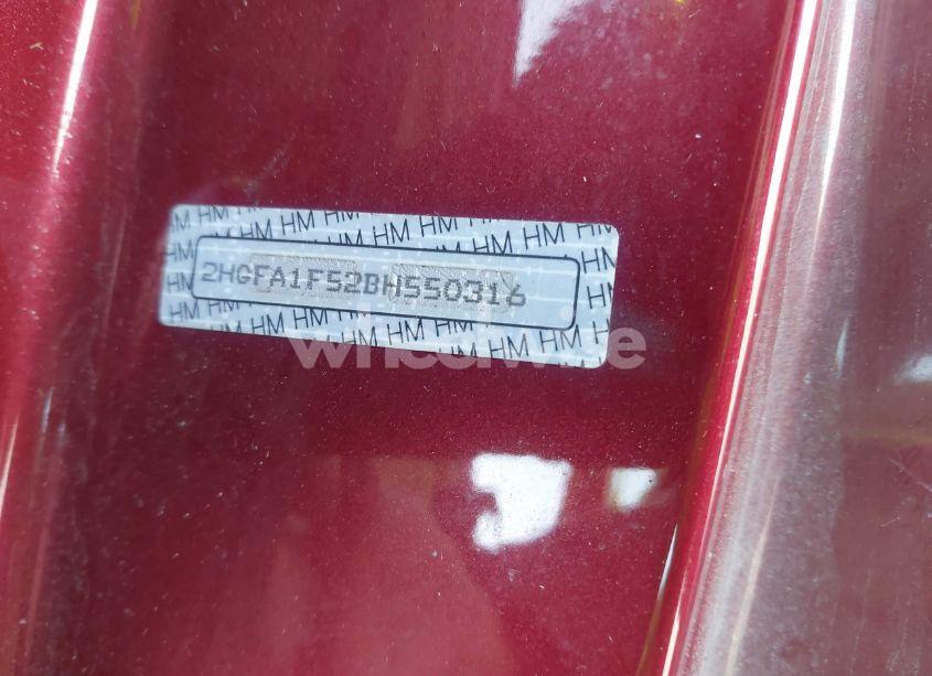 Photo 9 of 2011 Honda Civic LX (VIN 2HGFA1F52BH550316)