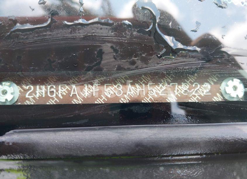 Photo 9 of 2010 Honda Civic LX (VIN 2HGFA1F53AH527822)