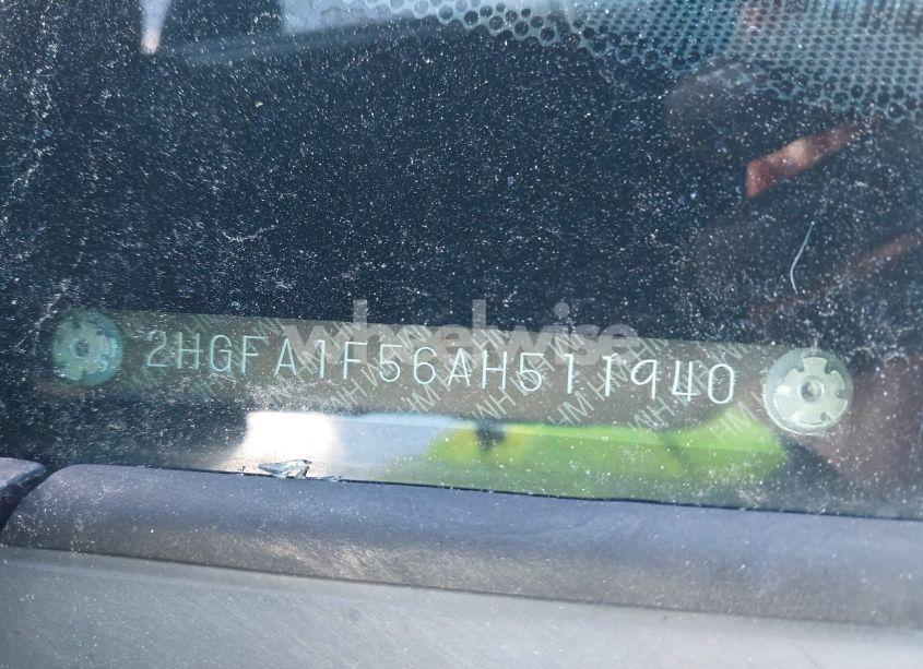 Photo 9 of 2010 Honda Civic LX (VIN 2HGFA1F56AH511940)