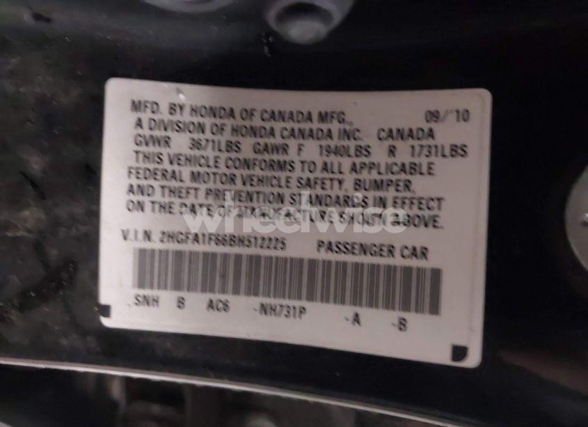 Photo 9 of 2011 Honda Civic LX-S (VIN 2HGFA1F66BH512225)