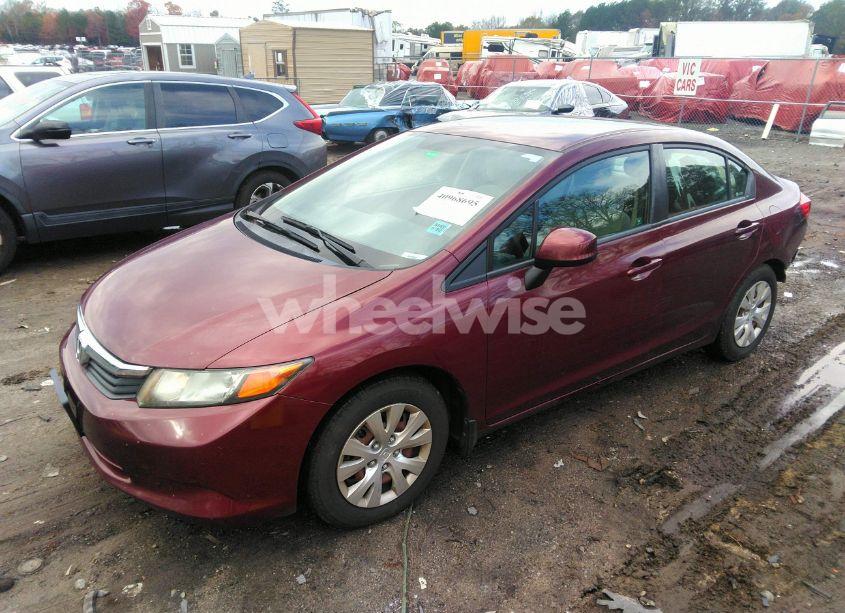 Photo 2 of 2012 Honda Civic LX (VIN 2HGFB2F51CH532104)