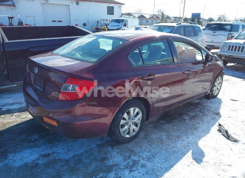 Photo 4 of 2012 Honda Civic LX (VIN 2HGFB2F51CH584705)